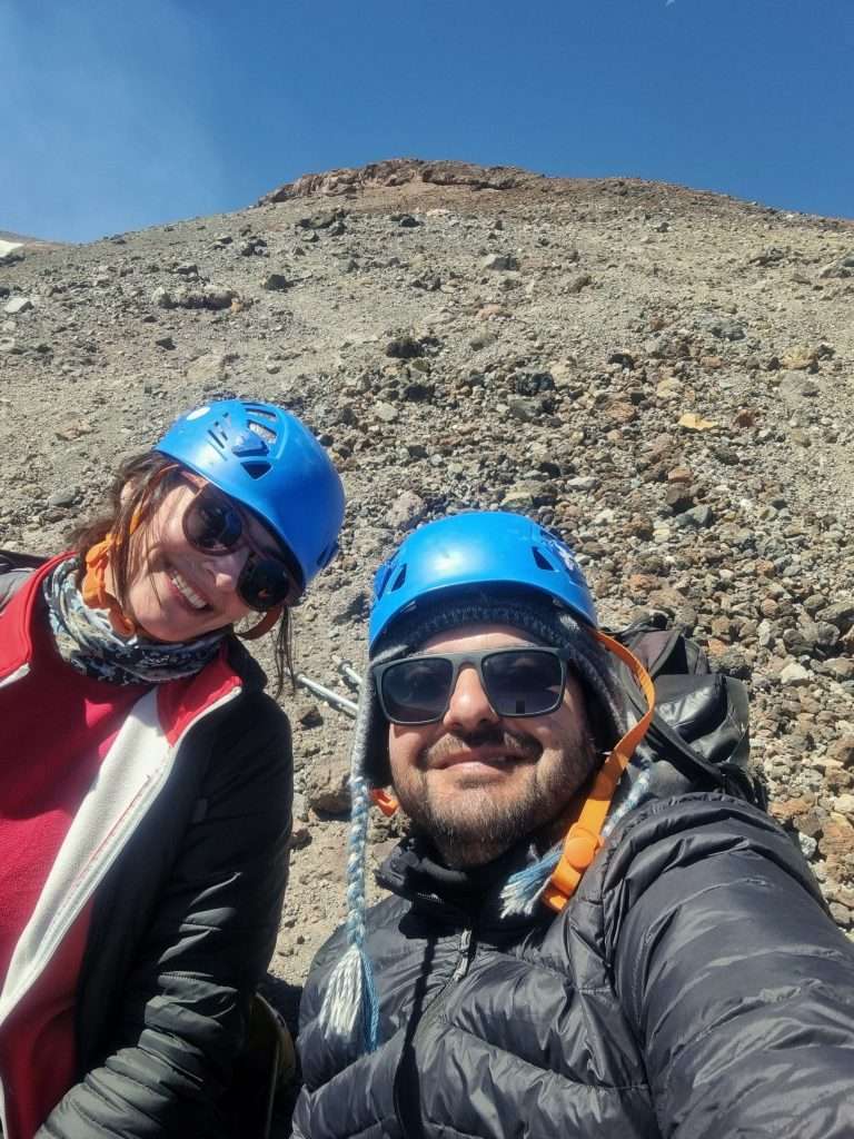 selfie vulcan lascar, almost to the top