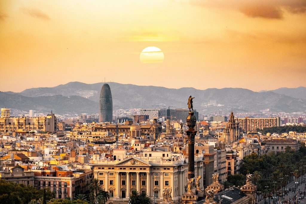 barcelona sunset